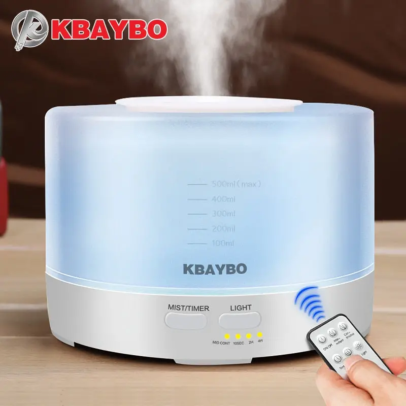 500Ml Aromatherapy Ultrasonic Humidifier With Remote Control 1