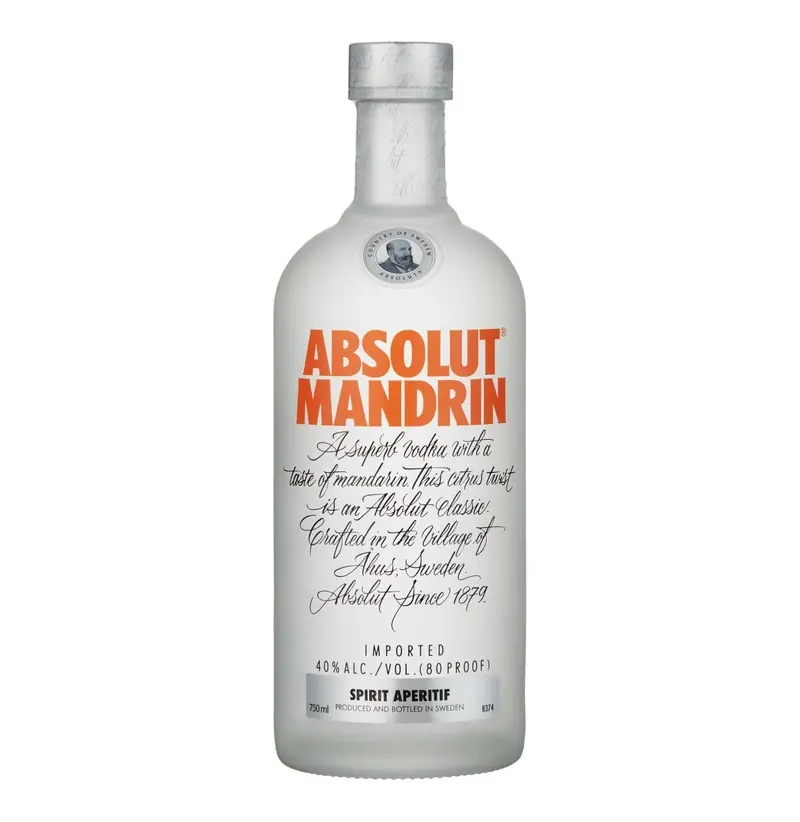 Absolut Mandarin Flavoured Vodka – 750Ml Bottle 1