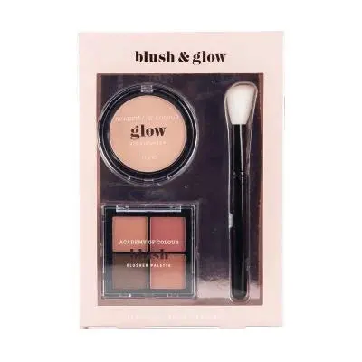 Academy Of Color Blush & Glow Makeup Set – Includes Brush 1