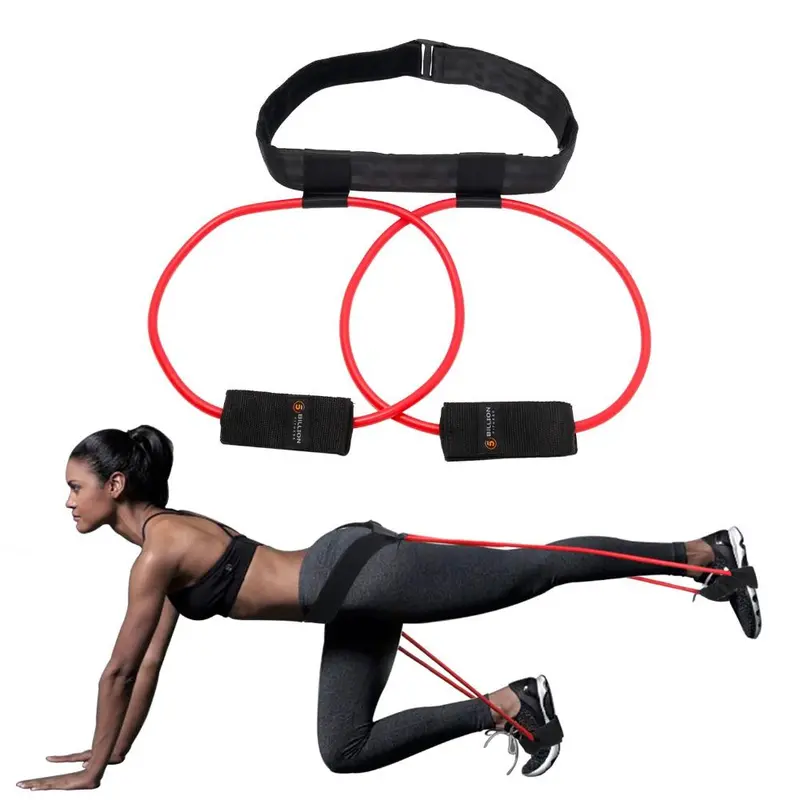 Adjustable Resistance Booty Band Set With Guidebook And Storage Bag 1
