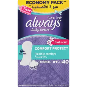 Always Comfort Protect Fresh Scent Pantyliners (40 Count) 1