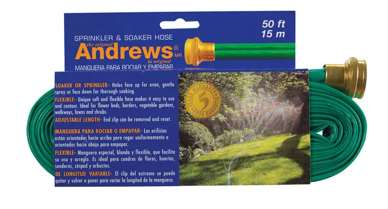 Andrews Soaker Hose For Gentle, Targeted Plant Irrigation – Green 2