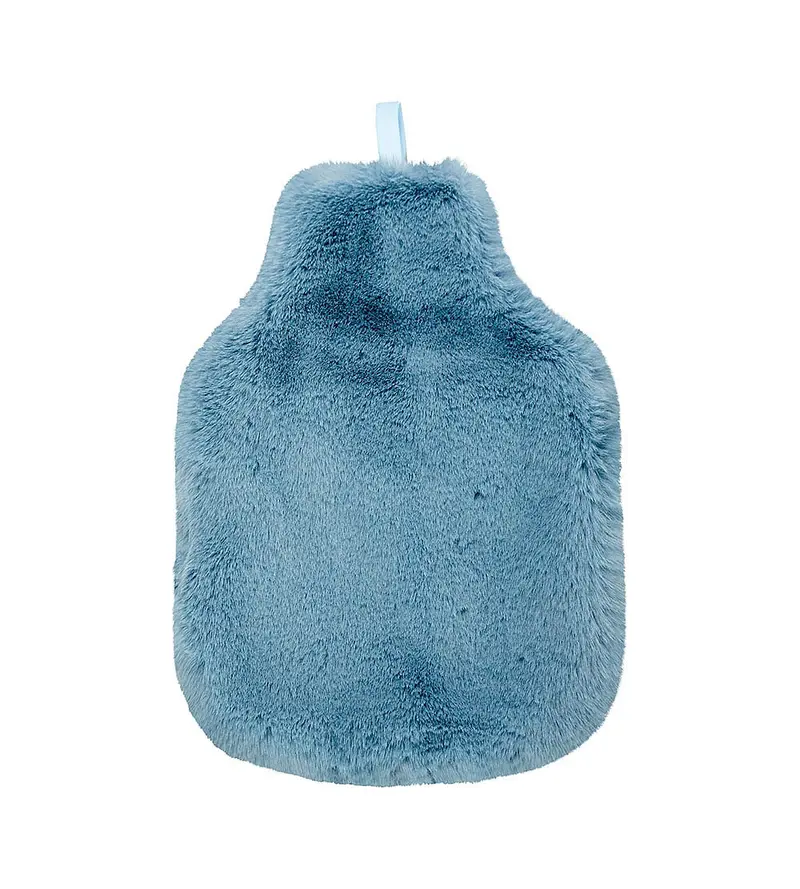 Annabel Trends Cosy Luxe Dusty Blue Hot Water Bottle Cover 1