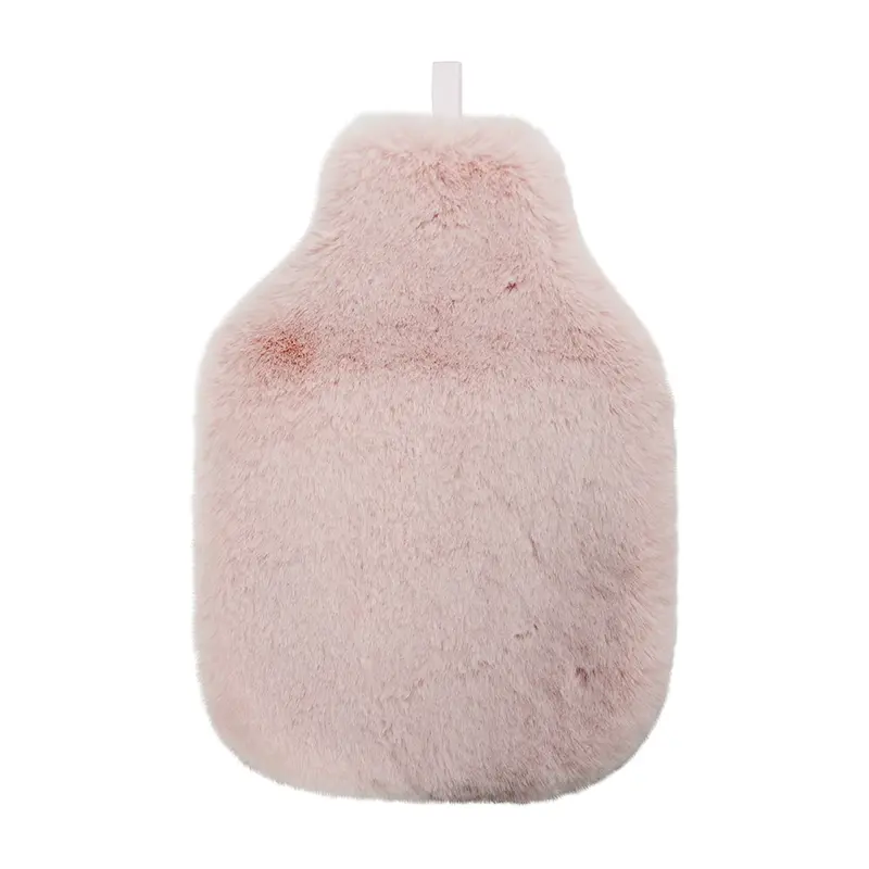 Annabel Trends Cosy Luxe Hot Water Bottle Cover – Lilac Knitted Wrap 1