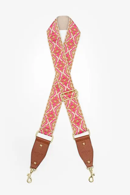 Antler Apache Pink Bag Strap 1