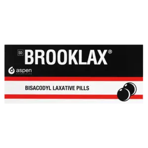 Aspen Brooklax Laxative Tablets – 10-Count Mild Stimulant Relief 1