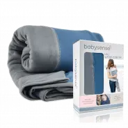 Baby Sense Stretch Knit Wrap Carrier – Blue And Grey 1
