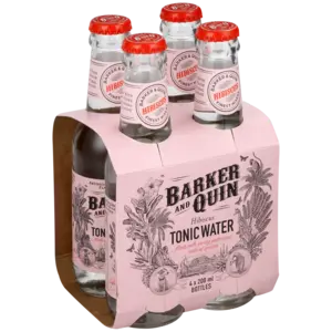 Barker & Quin Hibiscus Tonic Water – 4-Pack, 200Ml Bottles 1