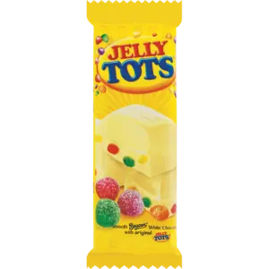 Beacon Jelly Tots White Chocolate Bar – 80G 1