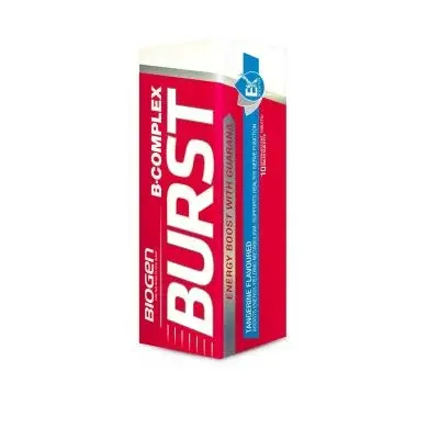 Biogen B Complex Burst Effervescent Tablets – Tangerine Flavor, 10 Count 1