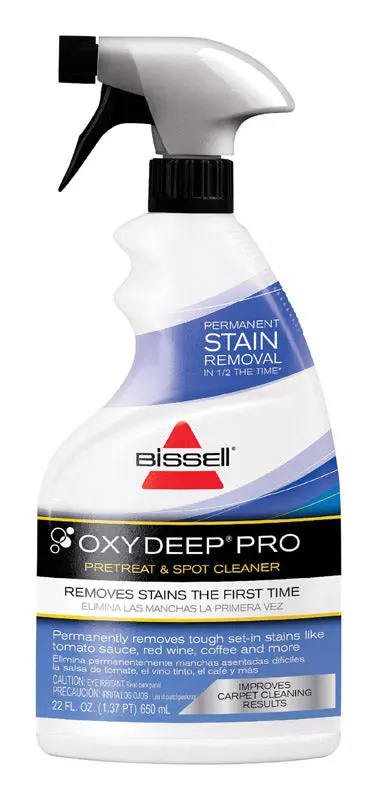 Bissell Oxy Deep Pre-Treat & Spot Remover – Oxygen-Powered Stain Lift, 22 Oz Bottles (Case Of 6) 1