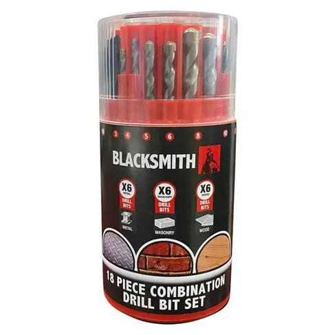 Blacksmith 18-Piece Twist Drill Bit Set For Metal & Wood 1