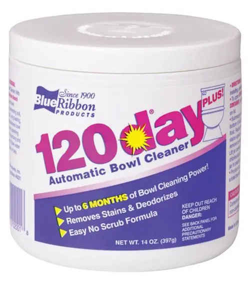 Blue Ribbon 120-Day Automatic Toilet Bowl Cleaner – Slow-Dissolve Tablet System (Sku 02001) 1