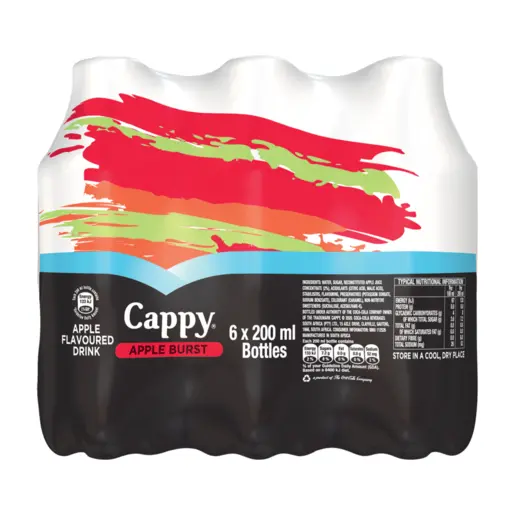 Cappy Apple Burst Soft Drink – 6-Pack, 200Ml Cans 1