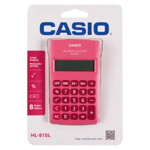 Casio Hl-815L Desktop Calculator – Pink 1
