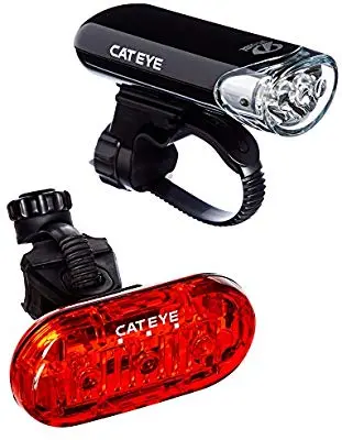 Cateye Hl-135 Front Light + Omni 3 Rear Light Combo 1