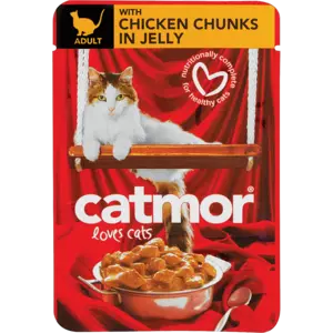 Catmor Chicken In Jelly Wet Cat Food Pouch – 85G 1
