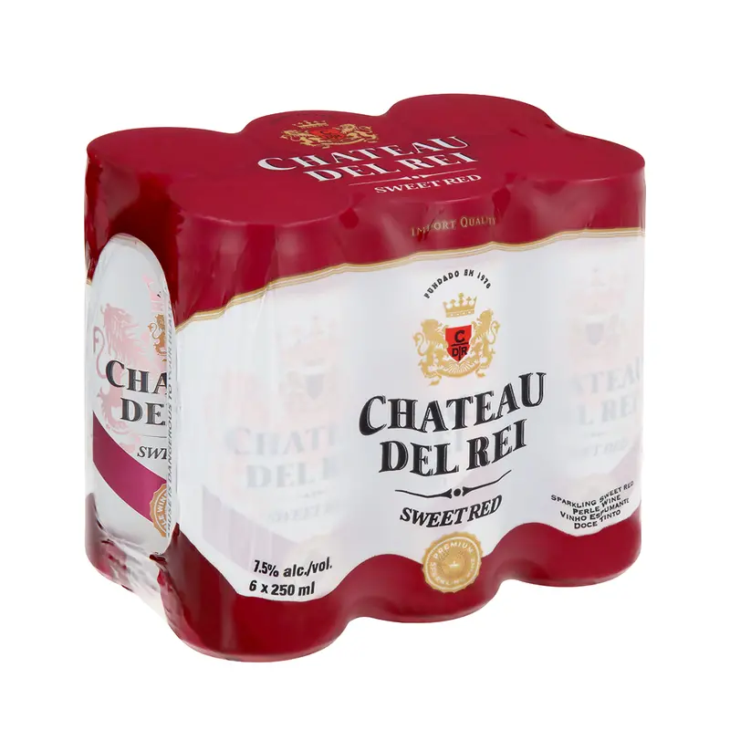 Château Del Rei Sweet Red Sparkling Wine – 250Ml Bottles, 6-Pack 1