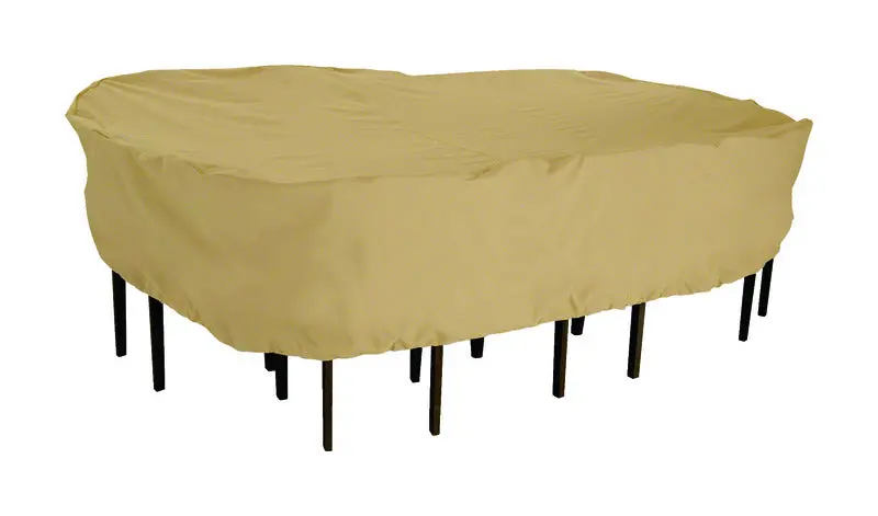 Classic Accessories 58262 Terrazzo Dining Set Cover – 23 In. H × 82 In. W × 106 In. L Polyester 1