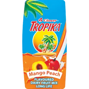 Clover Tropika Shelf-Stable Peach-Mango Dairy Drink – 200Ml Tetra Pak 1