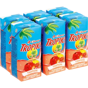 Clover Tropika Tropical Dairy Blend – Long-Life Shelf-Stable, 6-Pack, 200Ml Cartons 1