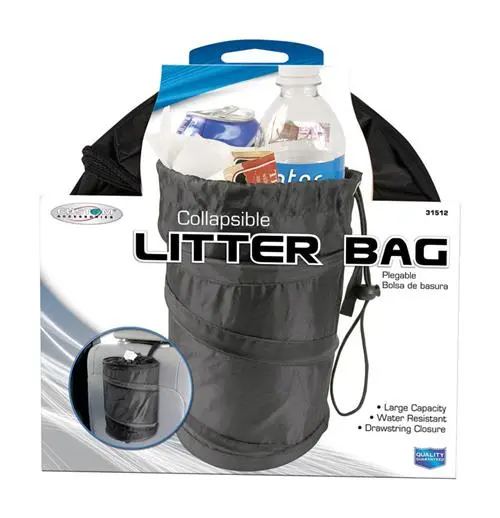 Custom Accessories Black Litter Bag – Heavy-Duty Disposable Liner (31512) 1