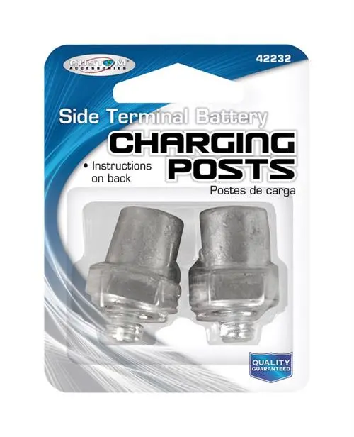Custom Accessories Side-Terminal Battery Charging Posts – Durable Brass Connectors (42232) 1