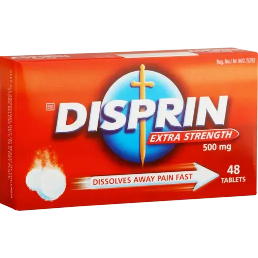 Disprin Extra Strength Effervescent Pain Relief Tablets – 48-Count Pack 1