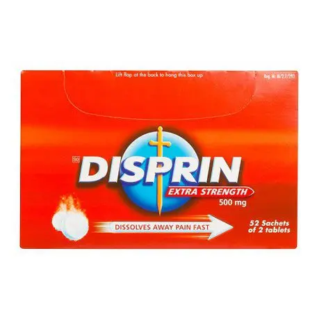 Disprin Extra Strength Soluble Aspirin Tablets – 52 × 2 Tablets 1