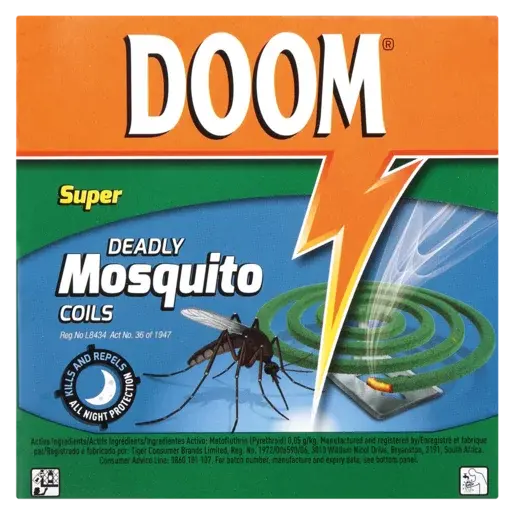 Doom Super Deadly Mosquito Coils – 125G Pack (Approx. 10 Coils) 1