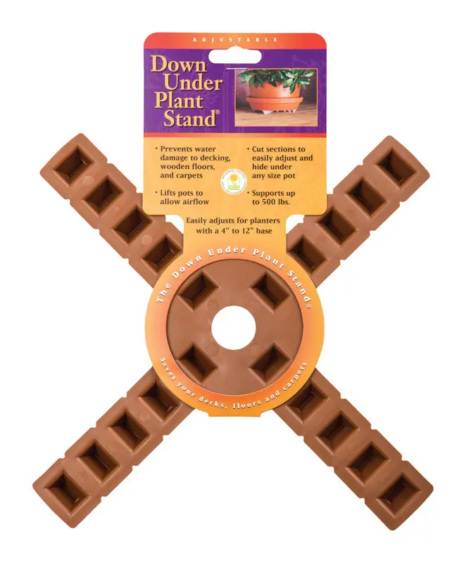Down Under Adjustable 12-Inch Plant Stand With Trivet Base 1