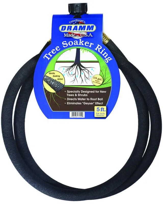 Dramm Colorstorm Tree Soaker Ring – 5-Foot Diameter, Black 1