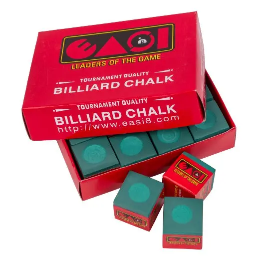 Easi8 Green Billiard Chalk – 6-Piece Pack For Enhanced Grip 1