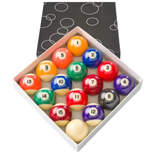 Easi8 Numbered 2-Inch Pool Ball Set With Solid White Cue Ball 1