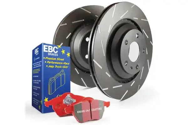 Ebc S4Kf1698 Slotted Brake Rotors – Precision-Cut To Reduce Wind Noise And Improve Cooling 1