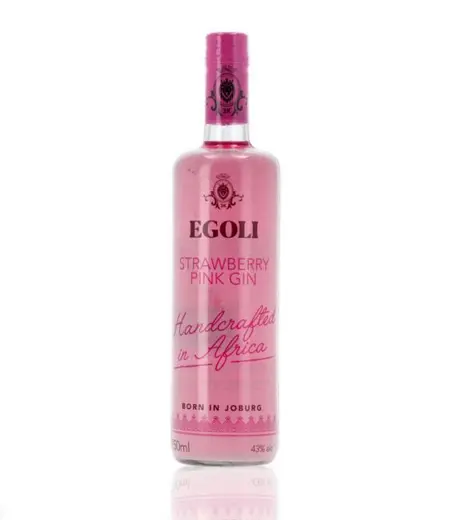 Egoli Strawberry Pink Gin – Full-Size 750Ml Bottle 1