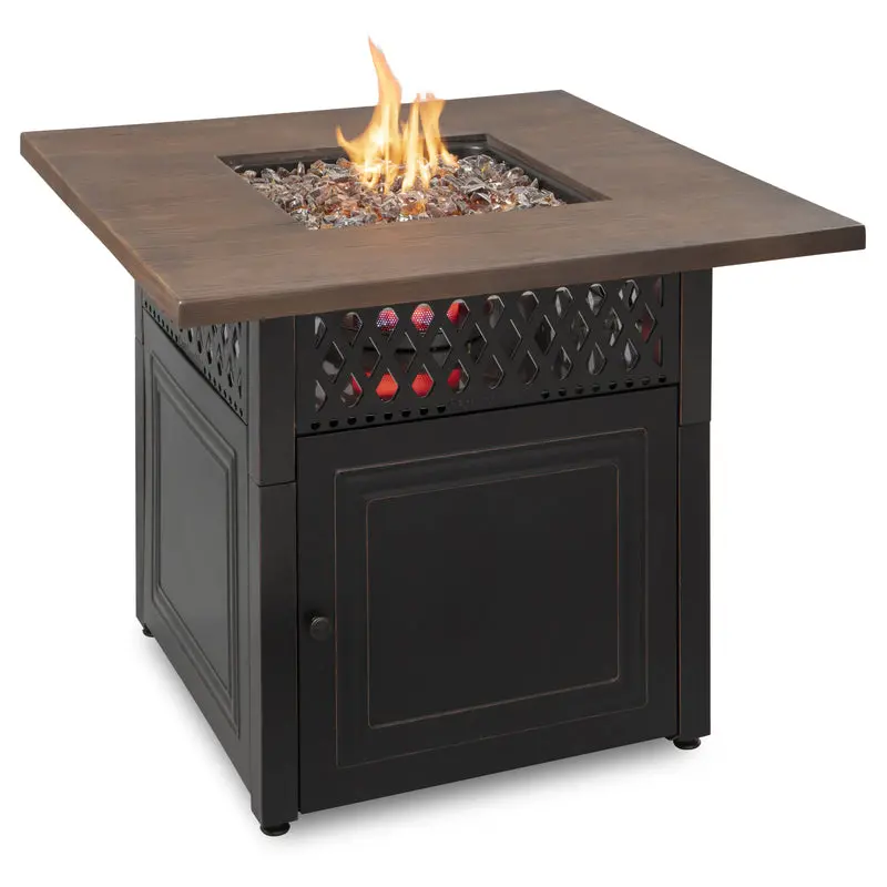 Endless Summer Gad19102Es Propane Fire Pit – 38-Inch Square Steel Tabletop Design 1