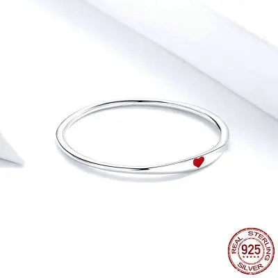 Engraved Sterling Silver Heart Ring – Minimalist Engagement Or Keepsake Jewelry 1