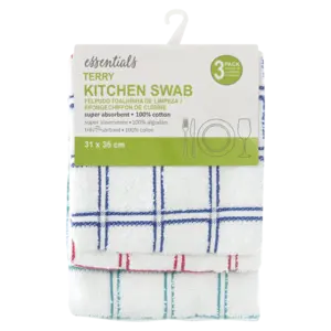 Essentials 3-Pack Reusable Kitchen Swabs 1