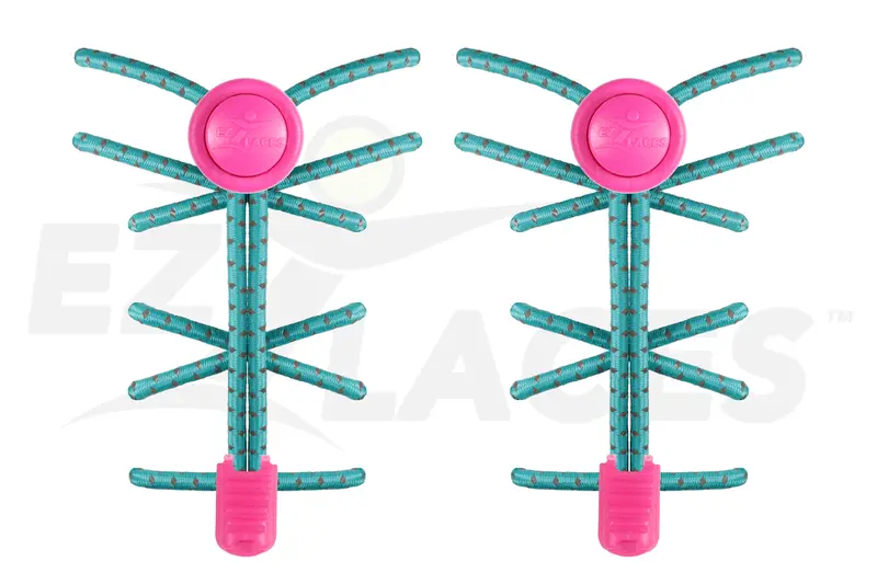 Ez Laces Miami Vice Colorway No-Tie Shoelaces 1