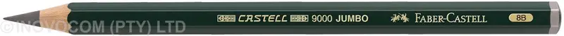 Faber-Castell Castell 9000 Jumbo Graphite Pencil – 8B Soft Lead 1