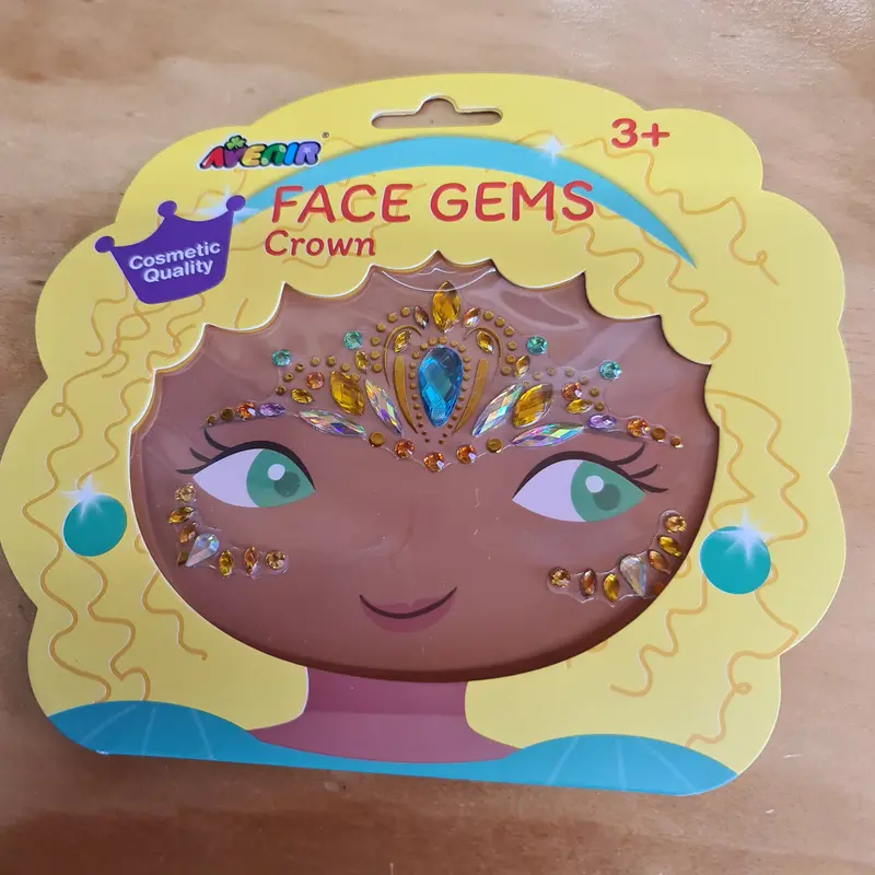 Face Gems Crown Temporary Face Stickers 1