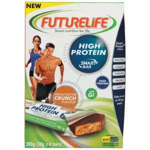 Futurelife High-Protein Peanut Butter Crunch Smart Bar – 4 × 50G Fitness Snack 1
