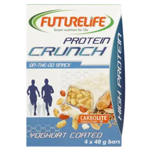 Futurelife Protein Crunch Yogurt-Coated Cereal Bars – 4 × 40G On-The-Go Pack 1