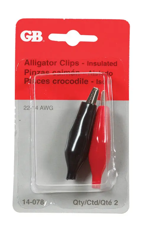 Gardner Bender 2-Inch Fully Insulated Alligator Clips – Twin-Pack (14-078) 1
