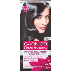 Garnier Colour Sensation Ultra Onyx Black Permanent Hair Dye 1