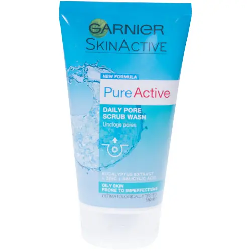Garnier Pure Active Daily Pore Scrub Cleanser – 150Ml 1