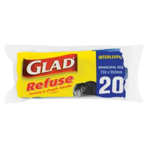 Glad 20-Count Heavy-Duty Trash Bags 1