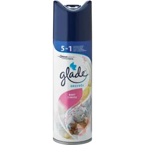 Glade Secrets Baby Caress Scented Aerosol Air Freshener (180Ml) 1