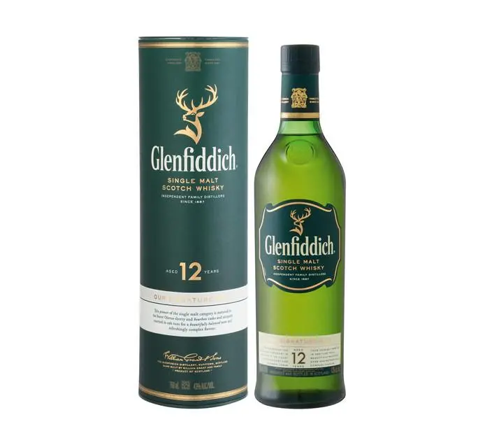 Glenfiddich 12-Year-Old Single Malt Scotch Whisky (750Ml) 1